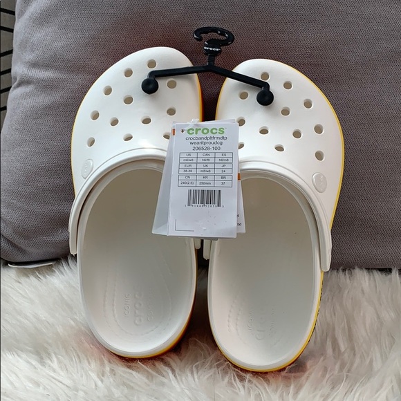 Disney X Crocs Crocband Retro RainbowPlatform Clog ☝️ Left - Picture 2 of 6